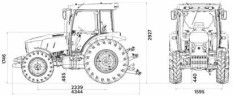 Трактор 95 л/с Tumosan 8100