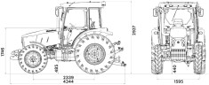 Трактор 105 л/с Tumosan 8105