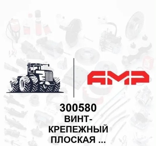 ВИНТ- КРЕПЕЖНЫЙ Плоская головка  M6 x 166 Пл 300580